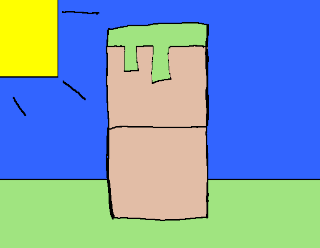 "Two Minecraft Blocks with Tux Paint", by N.G. Jose